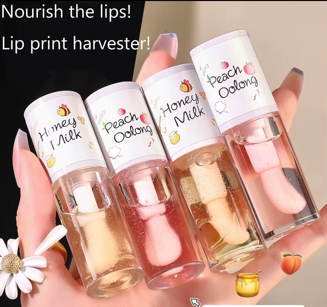 Huile essentielle pour les lèvres au miel de haute qualité